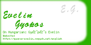evelin gyopos business card